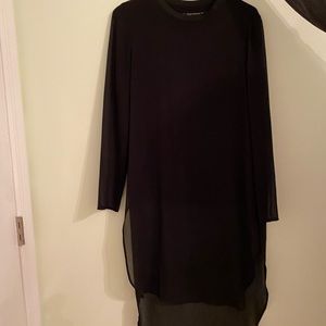 Zara shirt with sheer overlay